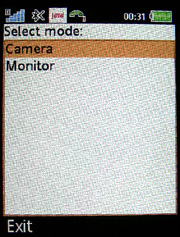 BlueCam Modusauswahl: Camera - Monitor